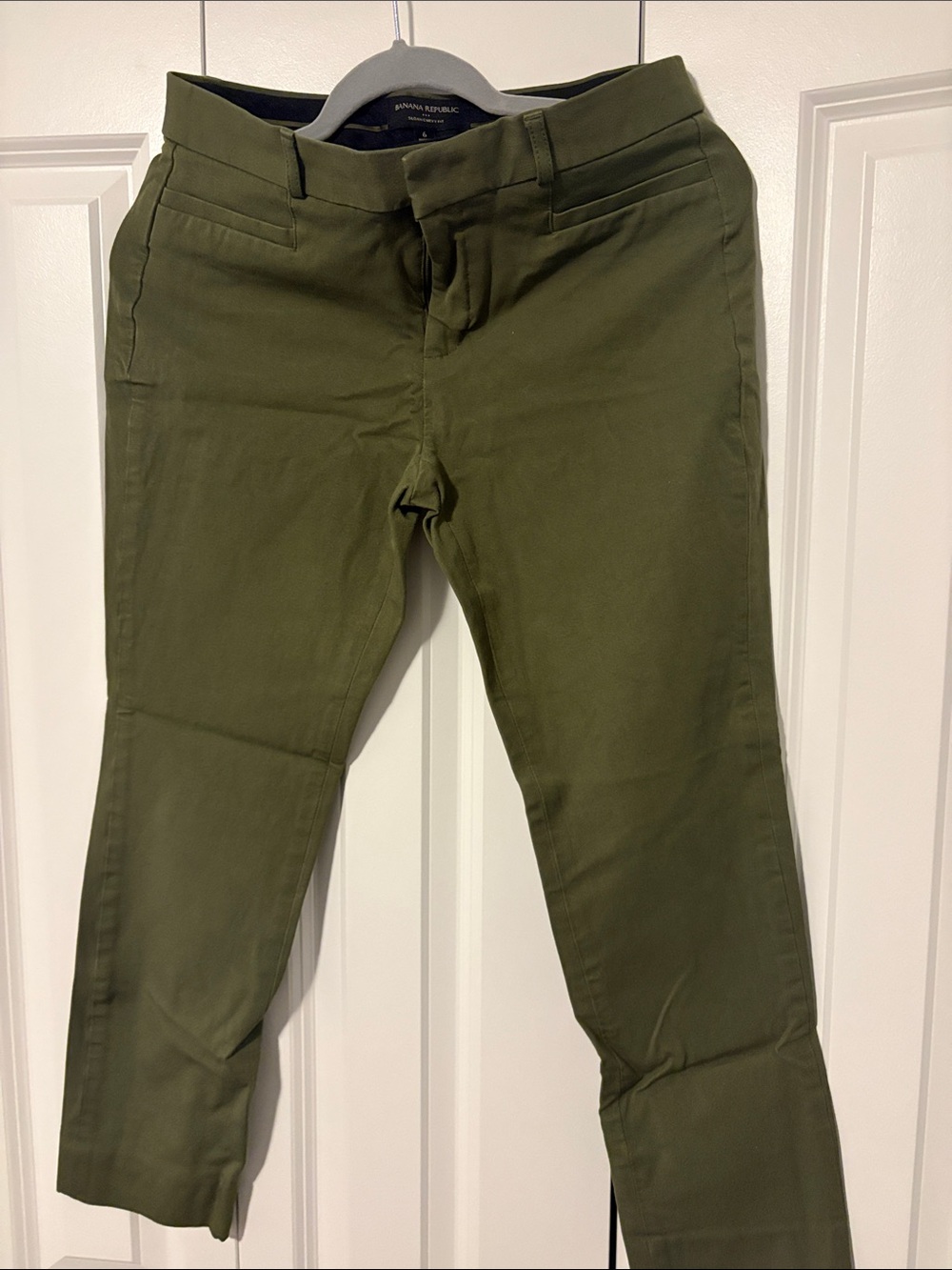 Banana Republic Olive Chino Slim Pants